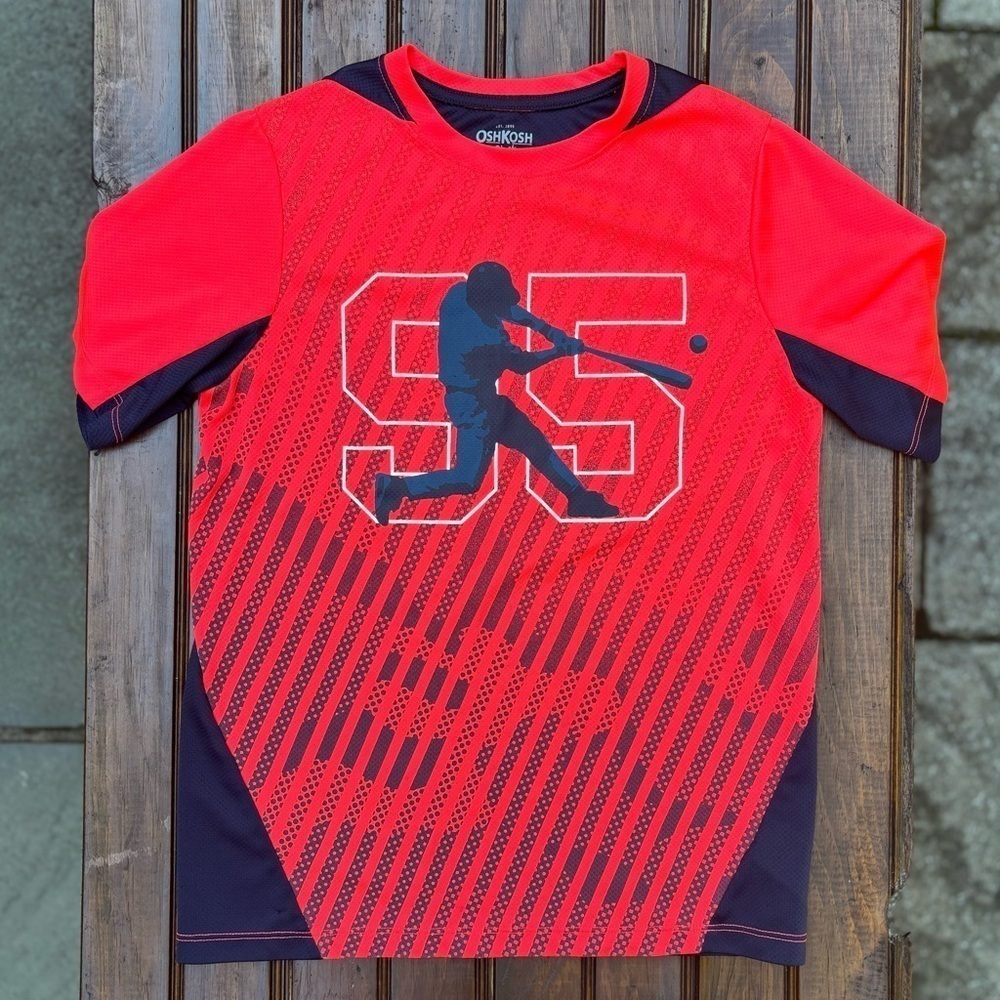 Boys Oshkosh dry-fit tee.